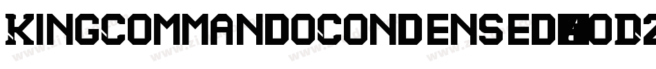 KingCommandoCondensed-AoD2字体转换