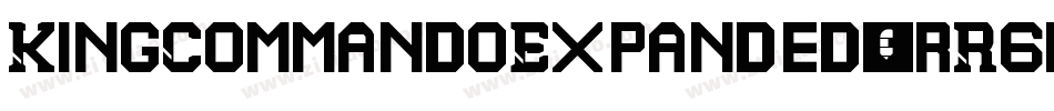 KingCommandoExpanded-VrR6字体转换