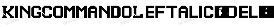 KingCommandoLeftalic-jOel字体转换