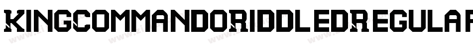 KingCommandoRiddledRegular-npwR字体转换