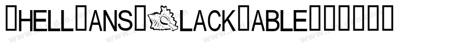 ShellSans-BlackTable字体转换