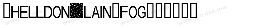 ShelldonPlain.fog字体转换