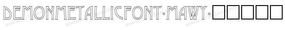 Demonmetallicfont-MAwY字体转换