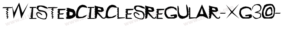 TwistedCirclesRegular-xg3O字体转换