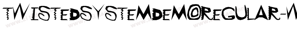 TwistedSystemDemoRegular-WB8O字体转换
