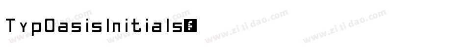 TypOasisInitials字体转换