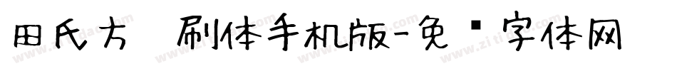田氏方笔刷体手机版字体转换
