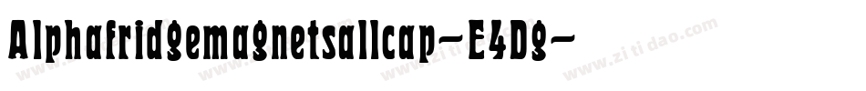 Alphafridgemagnetsallcap-E4Dg字体转换