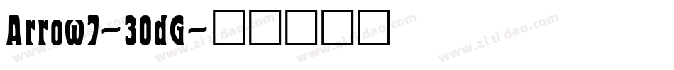 Arrow7-30dG字体转换