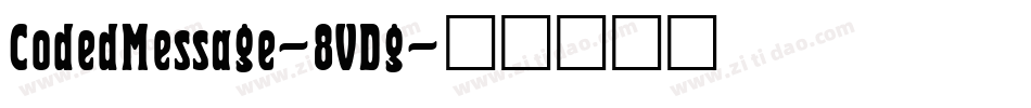 CodedMessage-8VDg字体转换