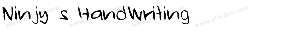 Ninjy-s-HandWriting字体转换