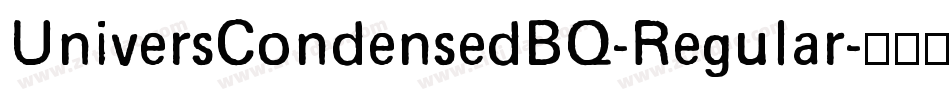 UniversCondensedBQ-Regular字体转换