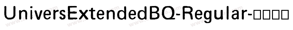 UniversExtendedBQ-Regular字体转换
