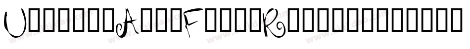 UselessArmyFont-Regular字体转换