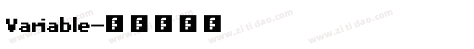 Variable字体转换