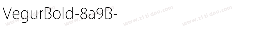 VegurBold-8a9B字体转换