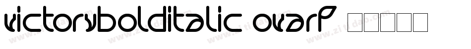 VictoryBoldItalic-OVARP字体转换