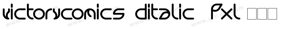 VictoryComics3DItalic-2pxl字体转换