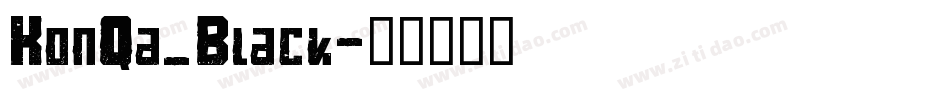 KonQa_Black字体转换