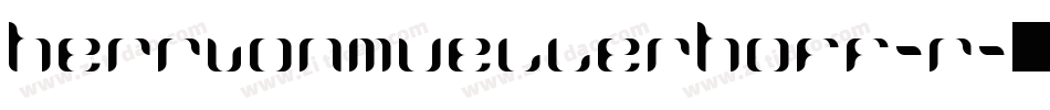 HerrVonMuellerhoff-R字体转换