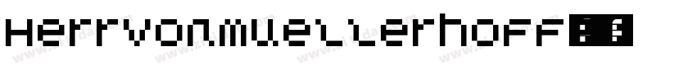HerrVonMuellerhoff-R字体转换