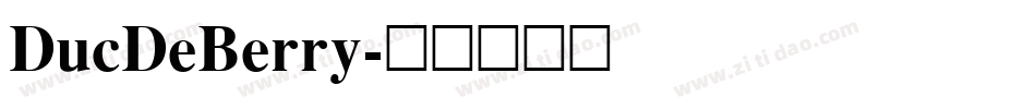 DucDeBerry字体转换