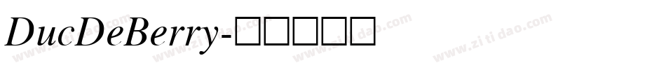 DucDeBerry字体转换