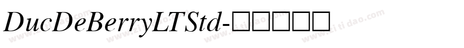 DucDeBerryLTStd字体转换