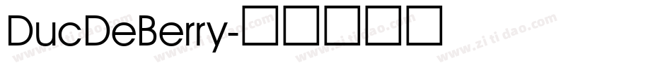 DucDeBerry字体转换