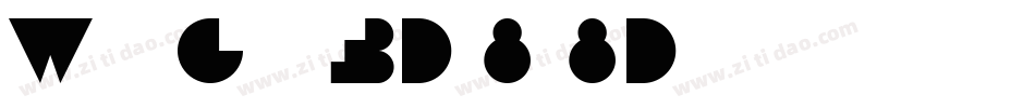 WarsawGothic3D-8q8D字体转换