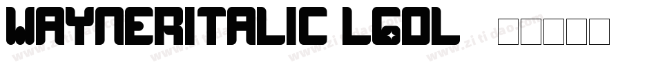 WaynerItalic-lgdL0字体转换