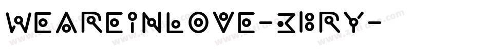 WeAreInLove-3BRy字体转换
