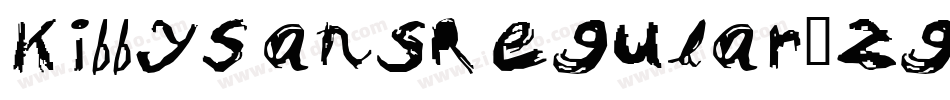 KibbySansRegular-zg74字体转换