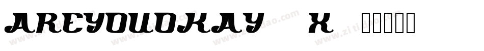 AreYouOkay-63x1字体转换