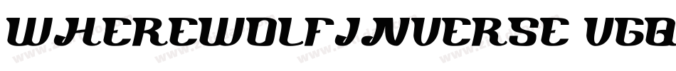 WhereWolfInverse-VGqDz字体转换