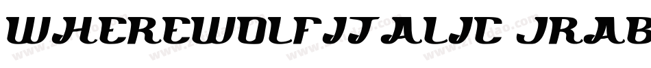 WhereWolfItalic-JRaBa字体转换