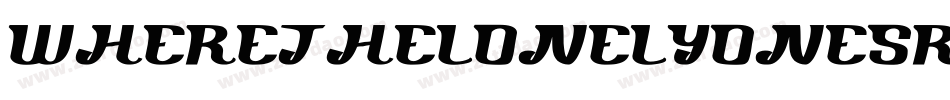 Wherethelonelyonesroam-Az5M字体转换