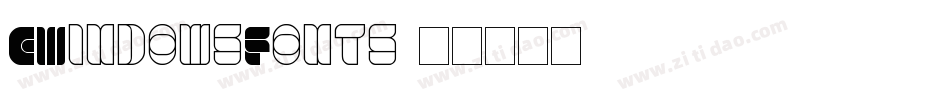 CWindowsFonts字体转换