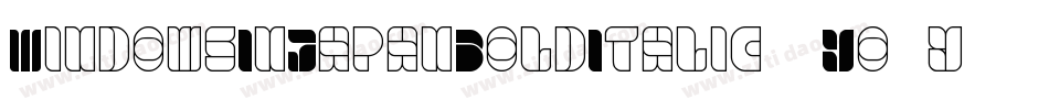 WindowsInJapanBoldItalic-9Yo3y字体转换