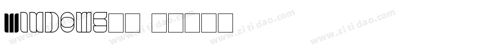 Windows楷体字体转换