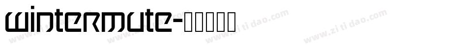 Wintermute字体转换
