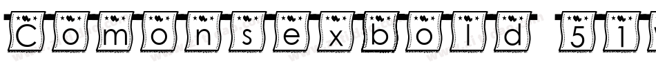 Comonsexbold-51WL字体转换