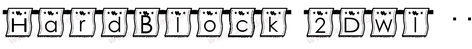 HardBlock-2DWl字体转换