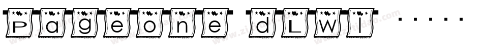 Pageone-dLWl字体转换