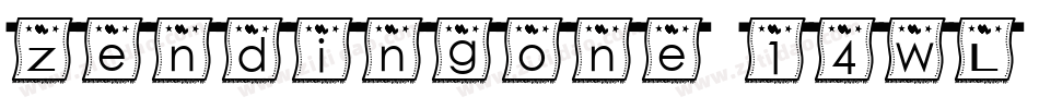 Zendingone-14WL字体转换 Zendingone-14WL字体转换