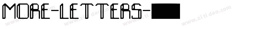 More-Letters字体转换
