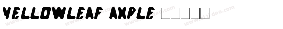 YellowLeaf-axPlE字体转换