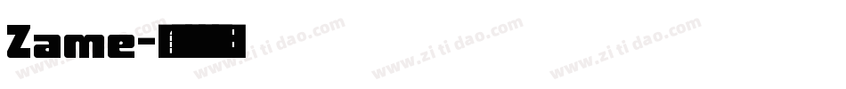 Zame字体转换