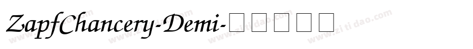 ZapfChancery-Demi字体转换