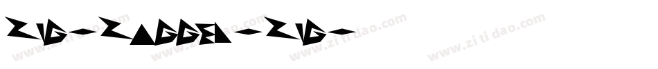 Zig-Zagged-Zig字体转换